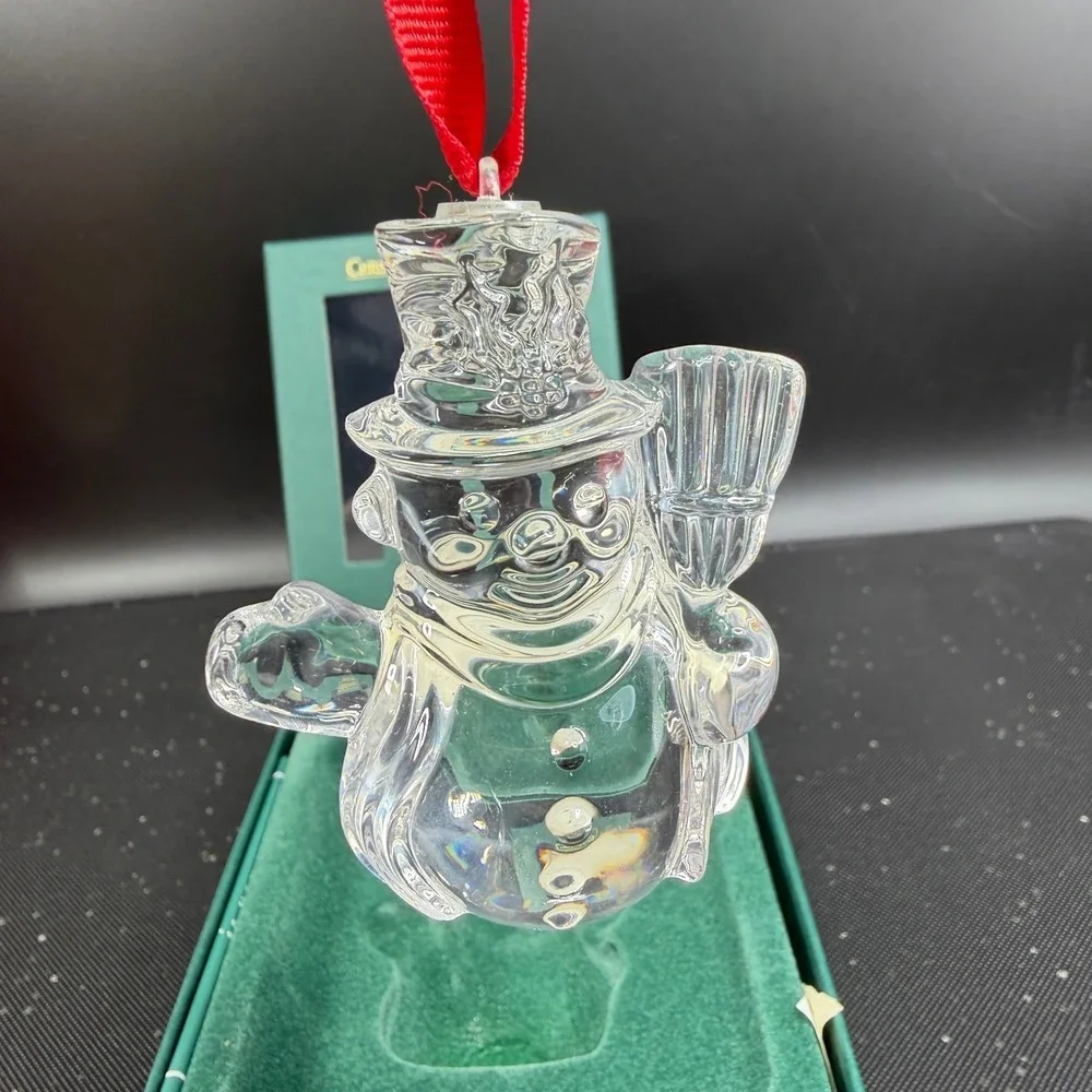 Marquis by Waterford‎ Crystal Snowman Ornament Christmas Endearments 1st Series